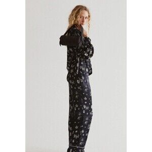 DAMSON MADDER WOMEN'S JONI TROUSERS PANT SYMBOL PRINT Size 8 BLACK WHITE